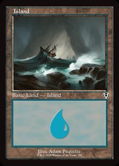 Island (291) - Foil - Retro Frame